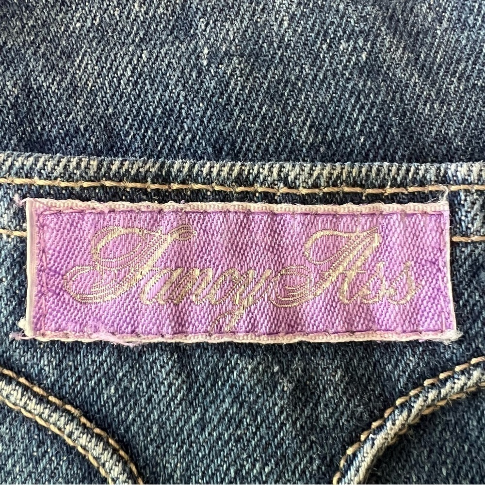 FANCY ASS Vintage Jeans High Rise Straight Leg Blue Denim 90s - Picture 3 of 16